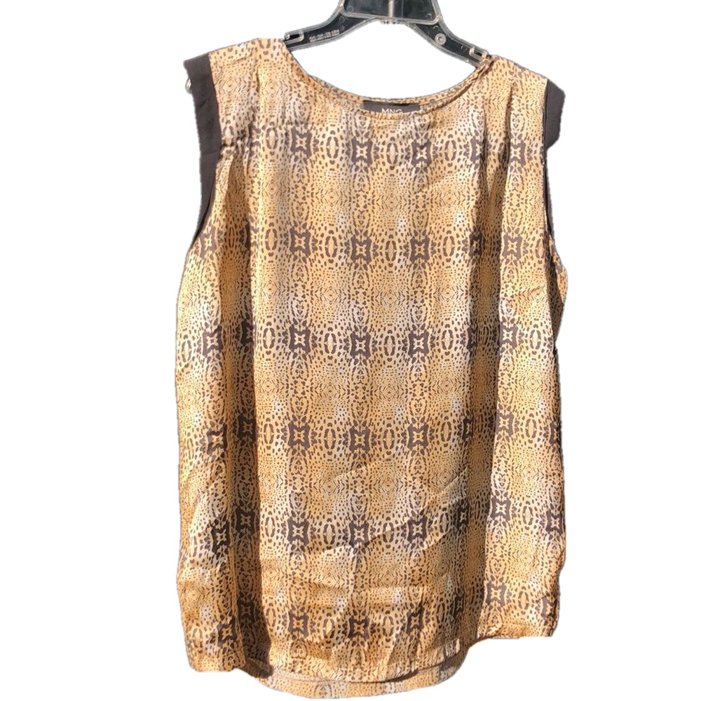 MNG BY MANGO PRINT SLEEVELESS top size 8 PREWORN - Picture 6 of 15